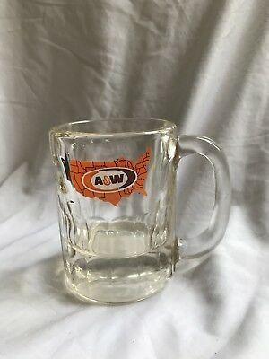 Root Beer Mug Logo - A&W ROOT BEER MUG U.S.A. MAP LOGO (1972 1975) Drinking Glass