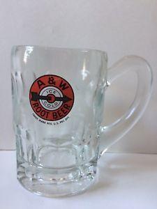 Root Beer Mug Logo - Vintage A & W ROOT BEER MUG Bulls Eye Logo 1950's 12oz Glass ...