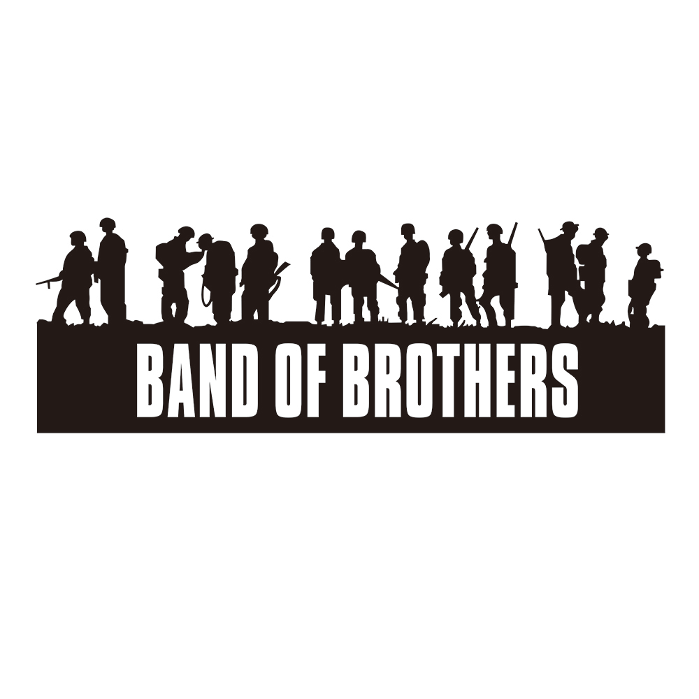 Band of Brothers Logo - BAND OF BROTHERS design full body 38*15cm car stickers and decals