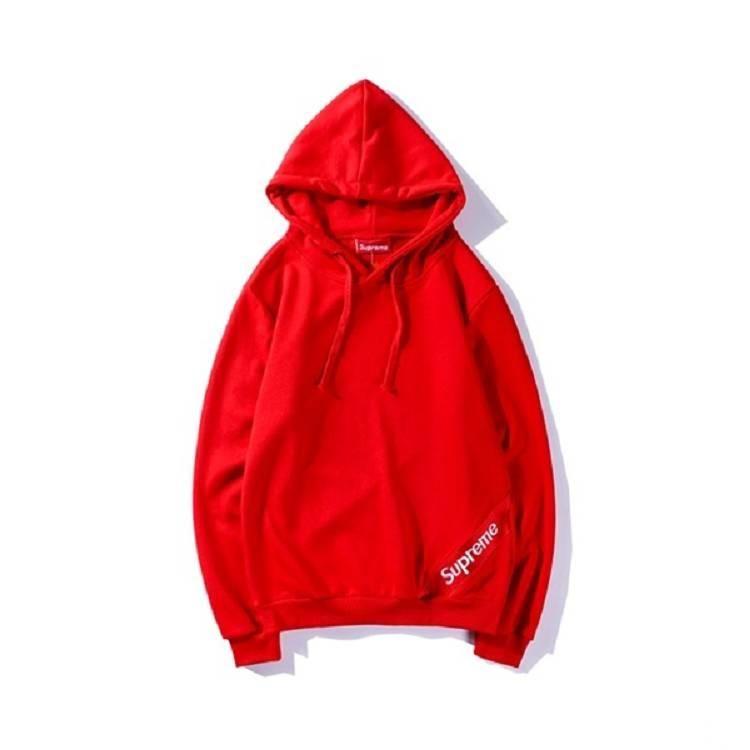 White Letter a Logo - Supreme White Letter Logo Red Hoodie, Best Hoodies Hot Sale