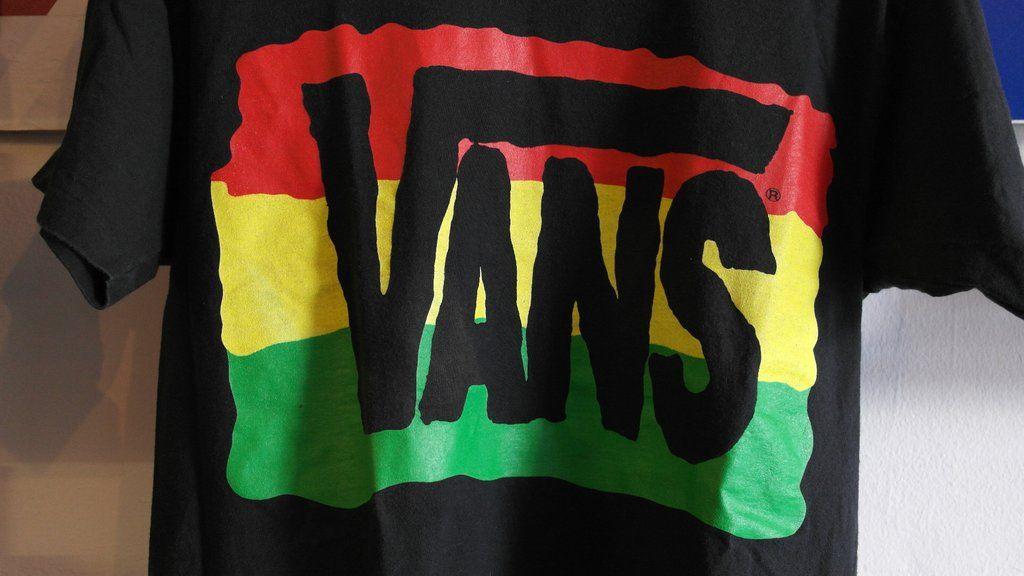 Rasta Vans Logo - vans logo t-shirt ¬ L – theothersideofthepillow