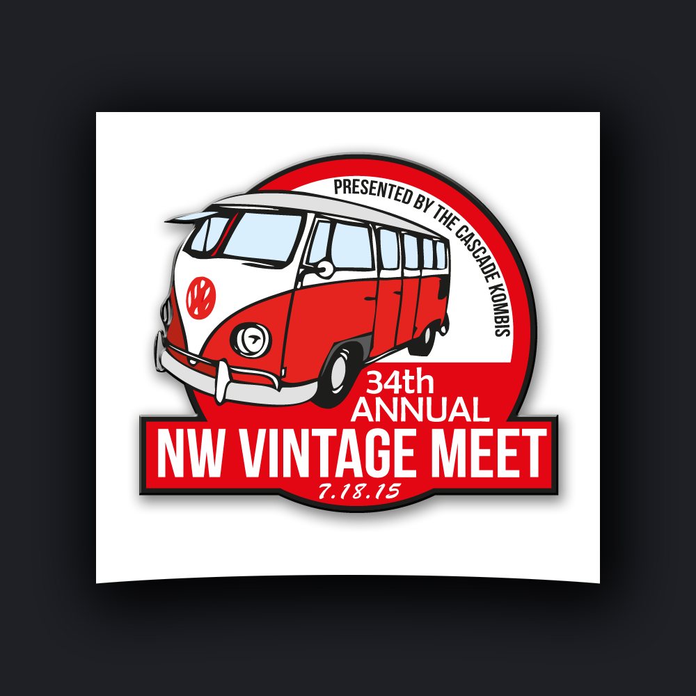 VW Car Club Logo - Bold, Playful, Club Logo Design for 34th Annual / NW Vintage Meet ...