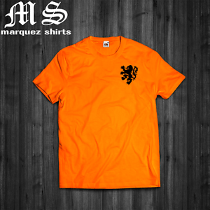 Holland Lion Logo - T Shirt NETHERLANDS Classic Lion logo Holland Dutch Cruyff Van ...