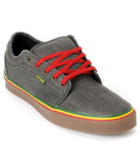 Rasta Vans Logo - Vans Chukka Low Spitfire x Cardiel Hemp Rasta Skate Shoes | Zumiez