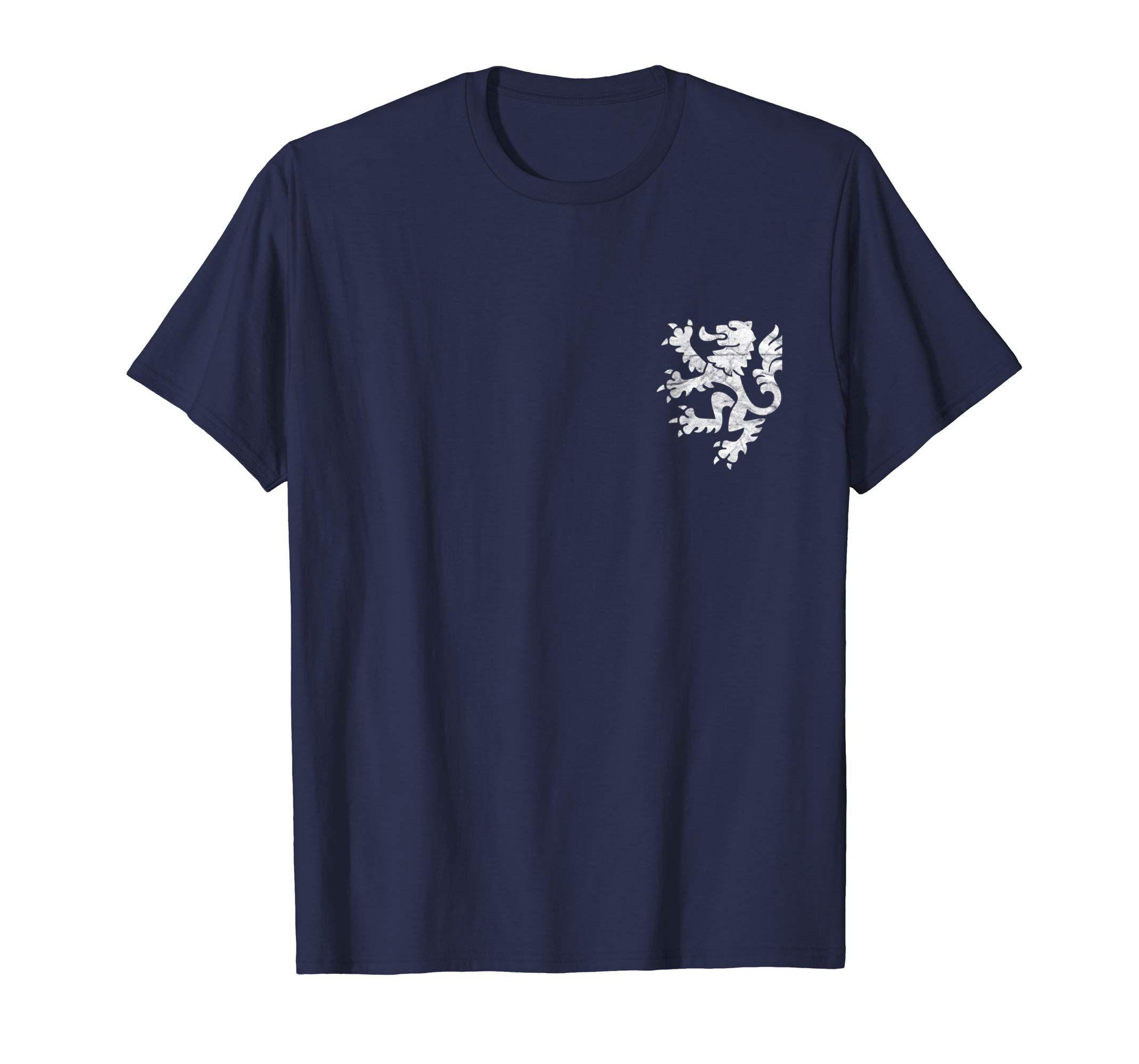 Holland Lion Logo - Amazon.com: Holland Lion T Shirt Retro Style Team Logo Tshirt: Clothing