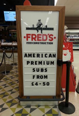 Freds Food Logo - British Ingredients. American Accent - Picture of Fred's Food ...