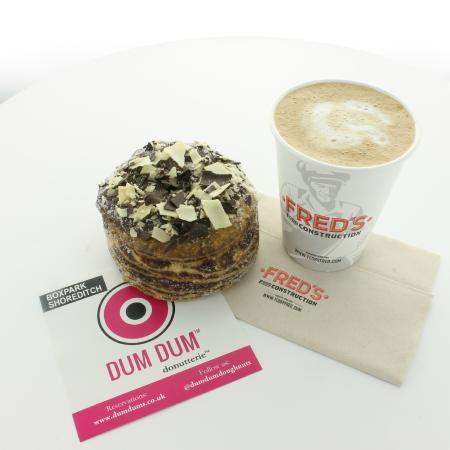 Freds Food Logo - Fred's Coffee and Dum Dum Doughnut - Picture of Fred's Food ...