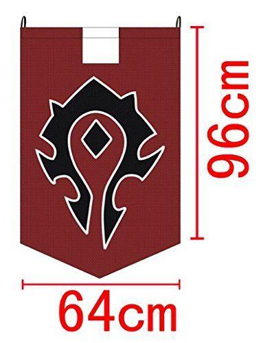 Red Orc Logo - World Of Warcraft Horde Alliance Badge Banner Flag Orc Emblem Poster ...