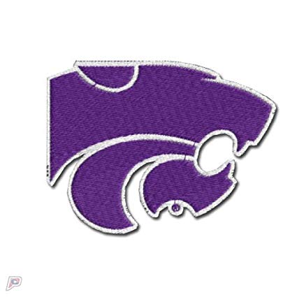 K-State Logo - Kansas State Wildcats Primary Team Round Logo Iron On Embroidered Patch
