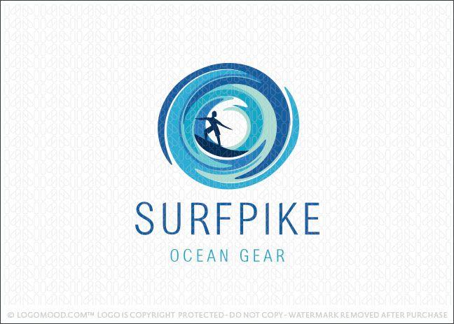 Surf Wave Logo - Readymade Logos for Sale Surf Pike Water | Readymade Logos for Sale