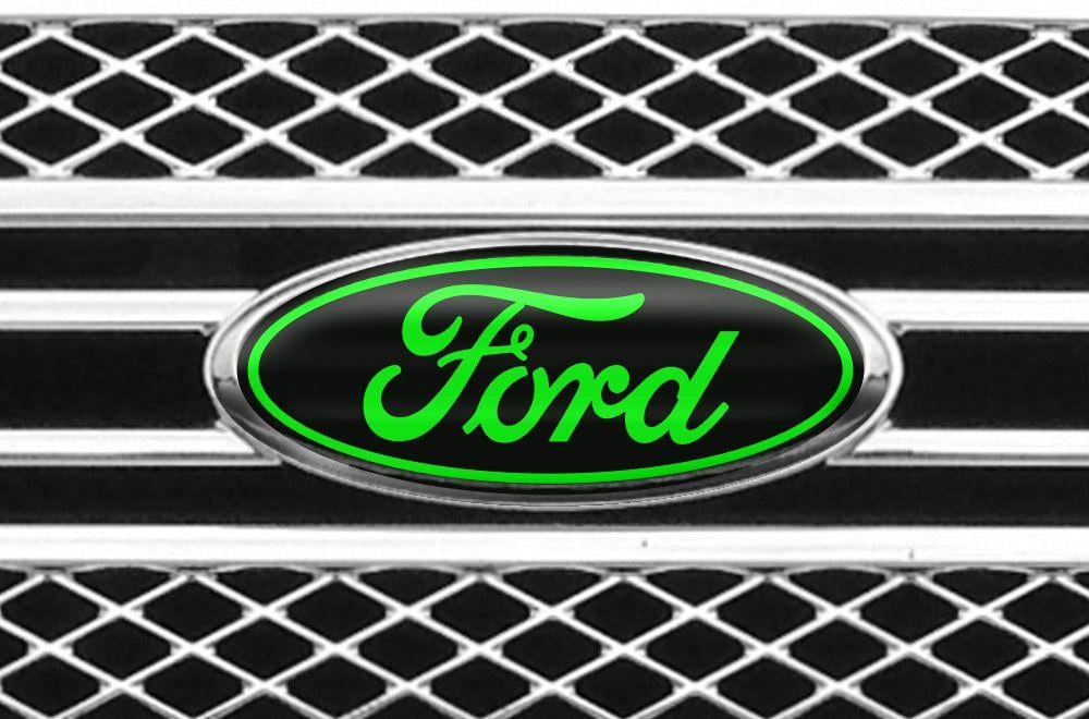 Green Ford Logo - Ford F 150 Vinyl Emblem Graphics For Front And Back Of Vehicle