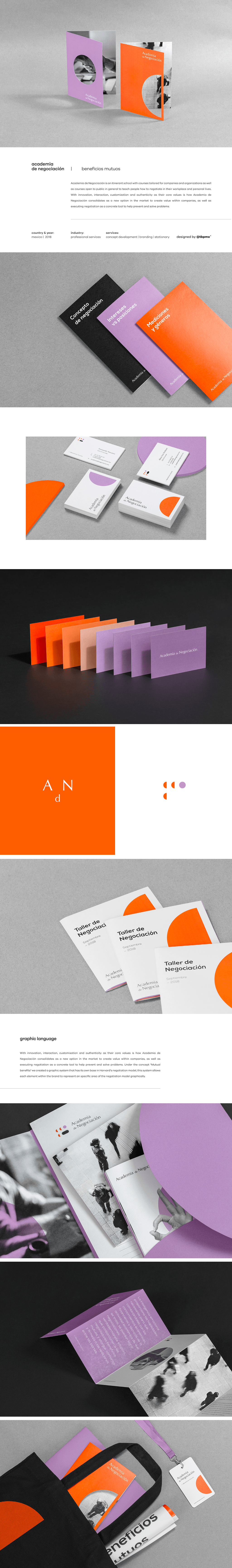 Purple Orange and Black Logo - Academia Branding + collateral. #purple #orange #black #branding ...