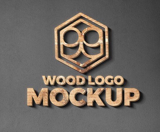 Wood and Gold Logo - 100+ Free Realistic Logo Mockups (2019 Update) - 365 Web Resources