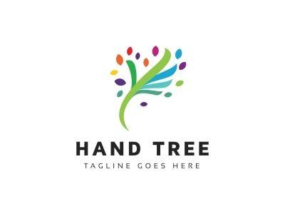 Hand Tree Logo - Hand Tree Logo