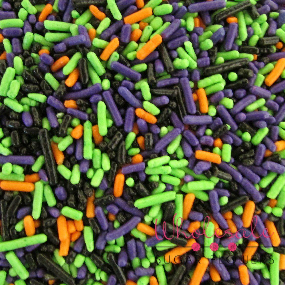 Purple Orange and Black Logo - Halloween Mix (Orange/Black/Green/Purple) Sprinkles - Jimmies ...