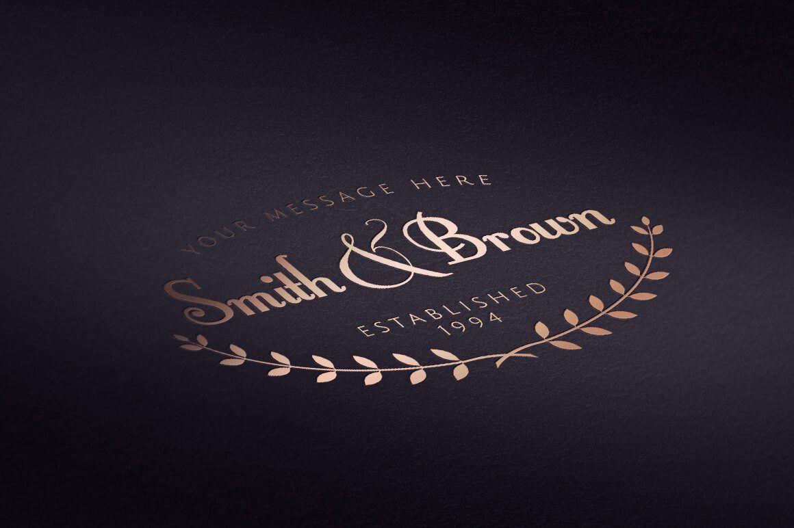 Wood and Gold Logo - 100+ Logo PSD & Vector Mockup Templates | Design Shack