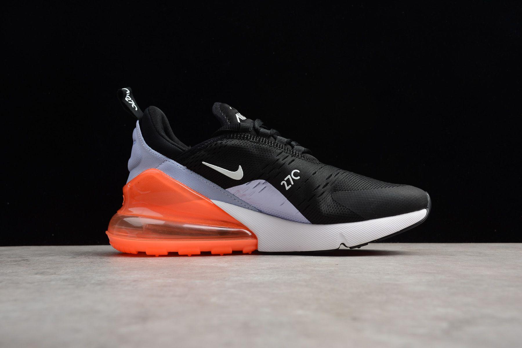 Purple Orange and Black Logo - Nike WMNS Air Max 270 Black/White/Light Purple-Orange 943346-004 ...