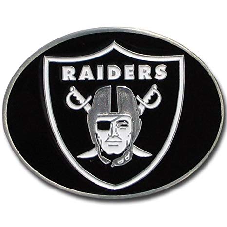 NFL Raiders Logo - Amazon.com : NFL Oakland Raiders Logo Buckle : Belt Buckles : Sports ...