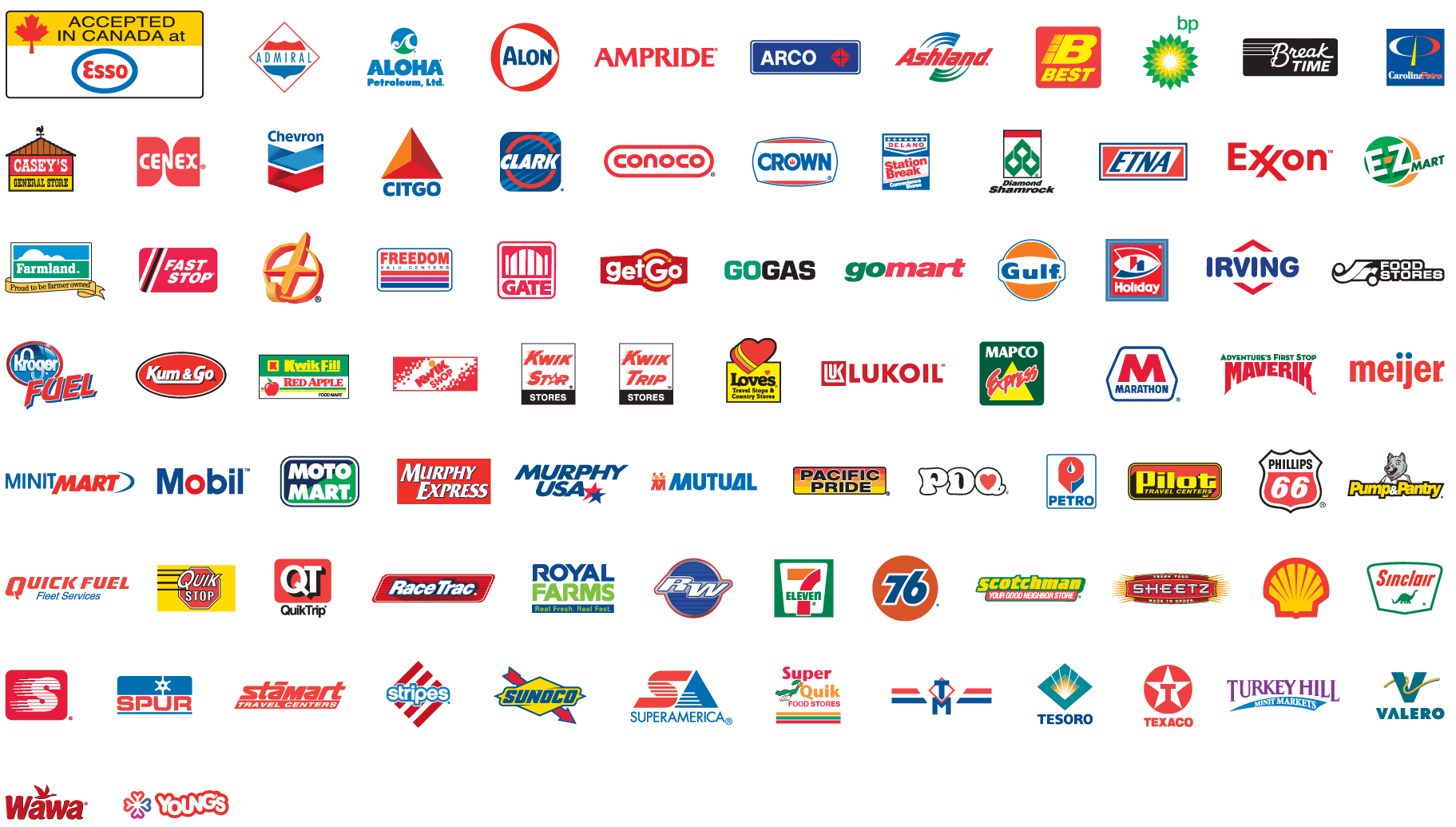 Gas Station Brand Logos
