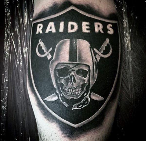 NFL Raiders Logo - 40 Oakland Raiders Tattoos For Men - Football Ink Design Ideas