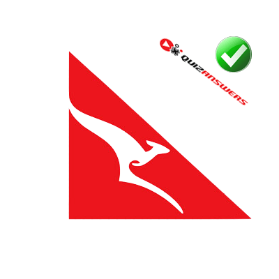 Inside Red Triangle Kangaroo Logo - Kangaroo Red Triangle Logo - Logo Vector Online 2019