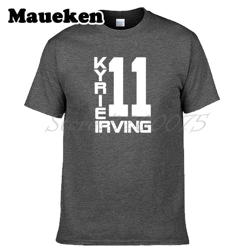 Kyrie Irving Logo - Men T shirt Boston #11 Kyrie Irving Logo Short Sleeve 100% Cotton T ...