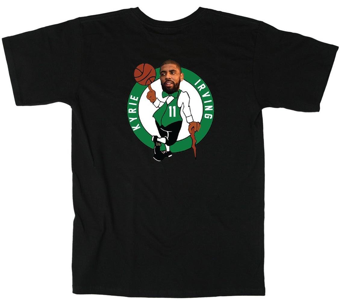 Kyrie Irving Logo - BLACK Boston Celtics Kyrie Irving LOGO T Shirt Buy Shirt Designs ...