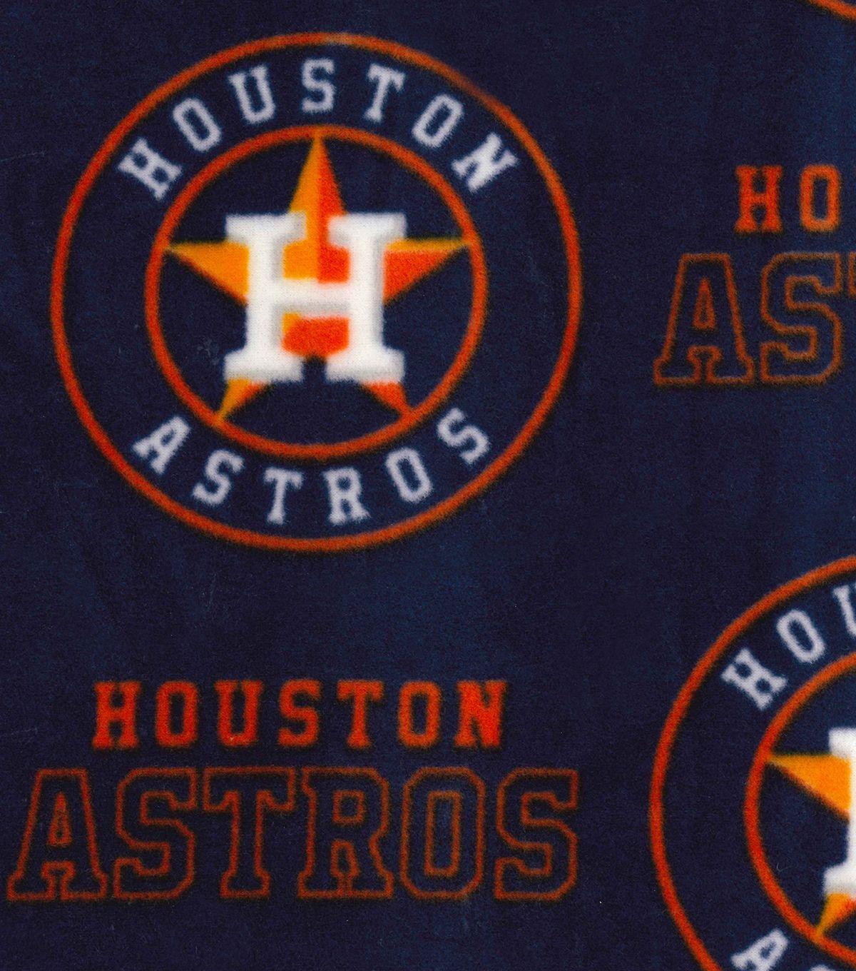 Astros Logo - Houston Astros Logo Fleece Fabric 58