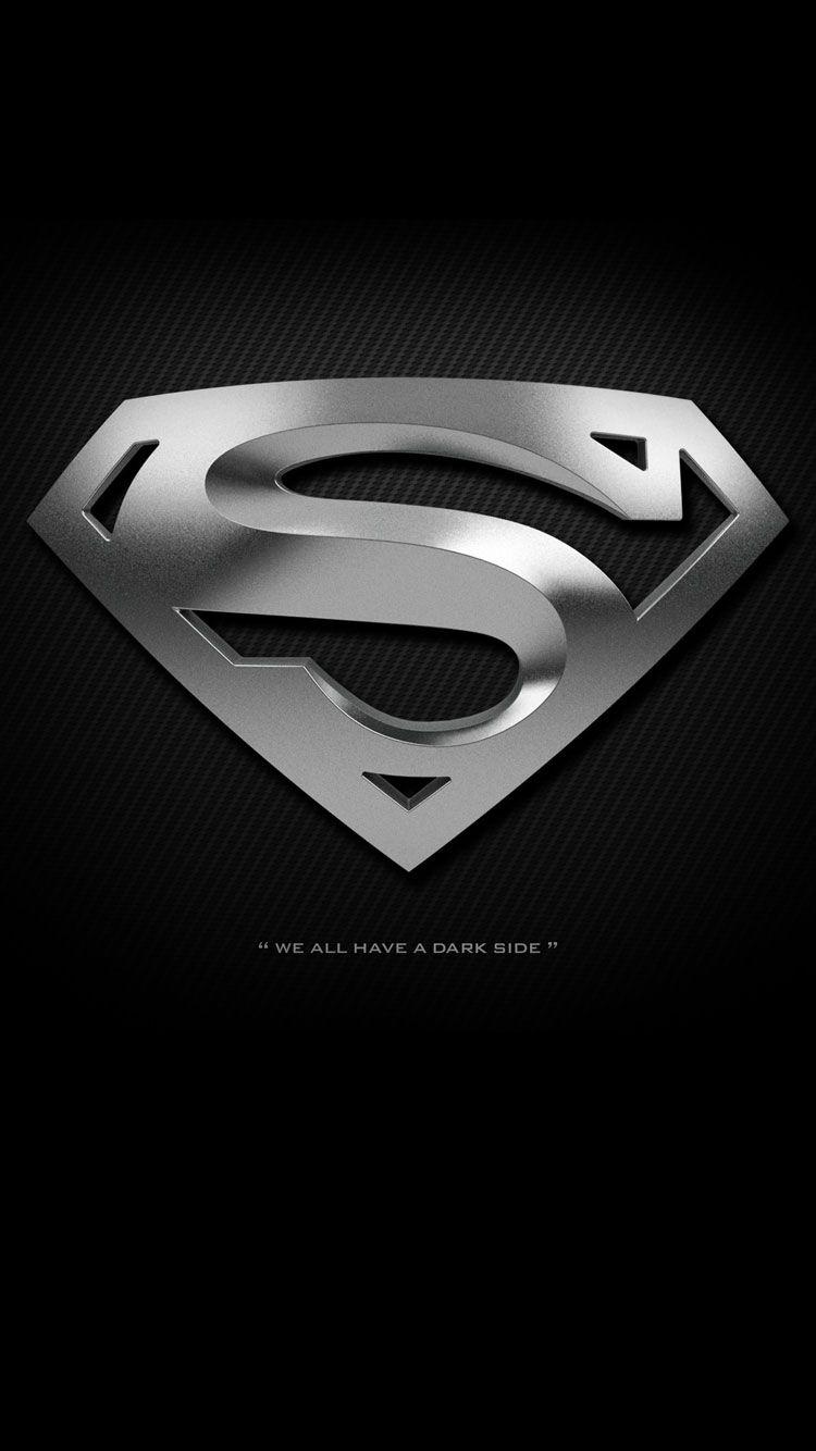 Black and Superman Logo - Black Superman Logo Wallpaper iPhone | iPhoneWallpapers | Superman ...