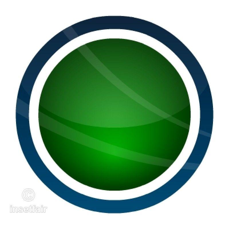 Blue Green Round Logo - Simple Sunrise clipart