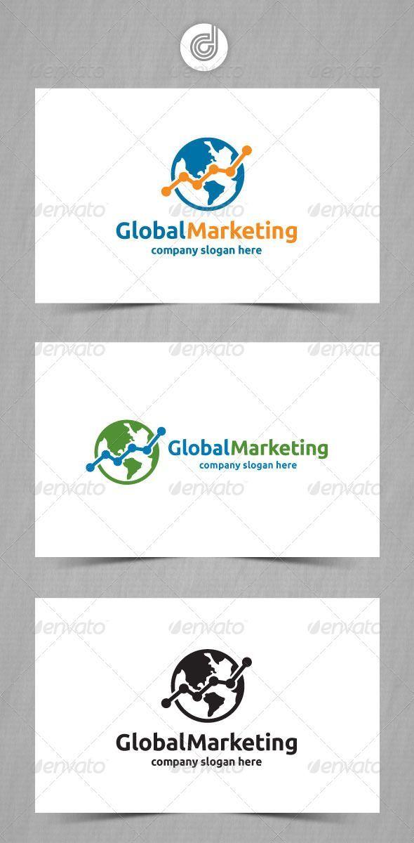 Marketing Globe Logo - Global Marketing. Symbol Logos. Logos, Logo design
