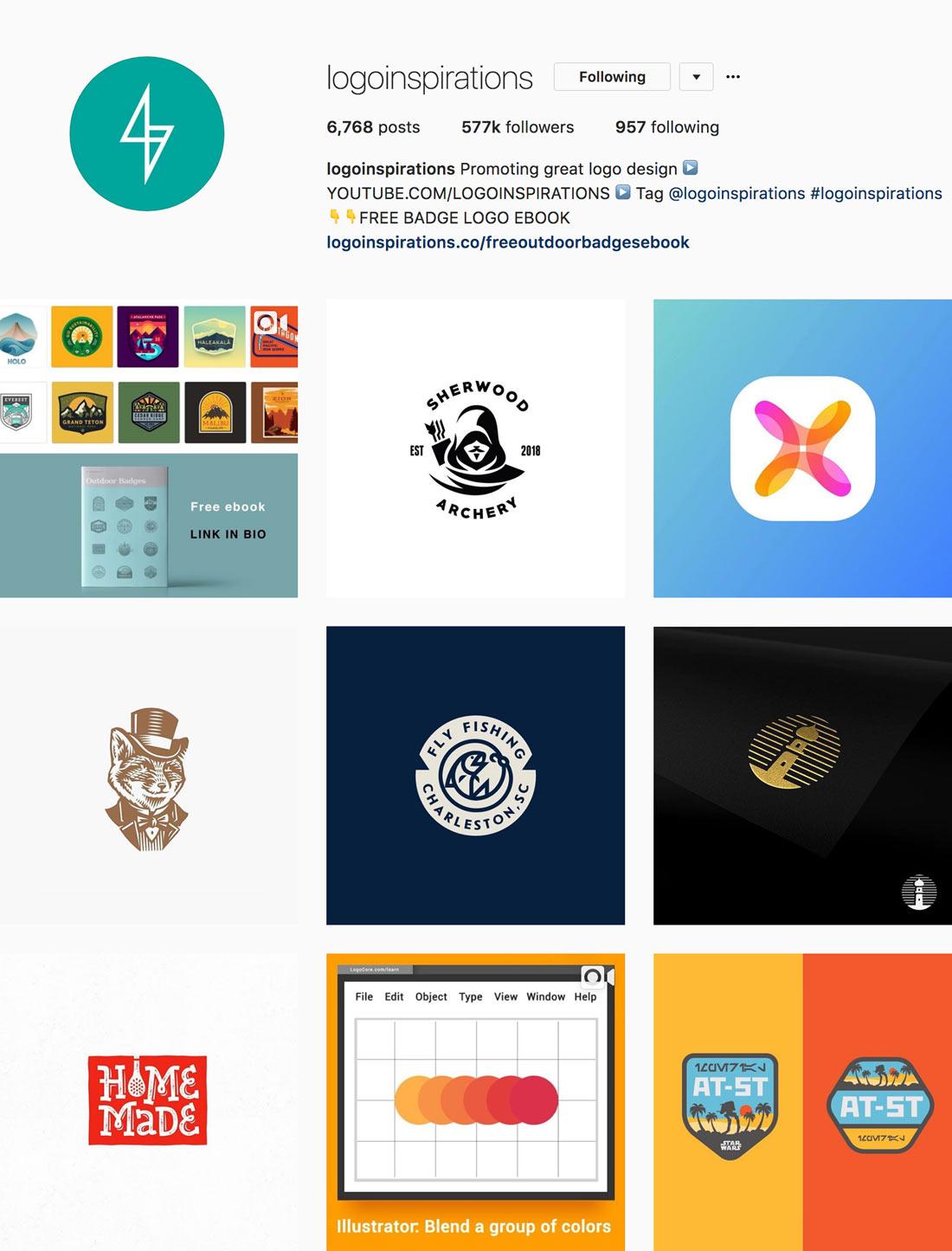 Accounts Logo - The 18 Best Instagram Accounts for Logo Design Inspiration | Logo Wave