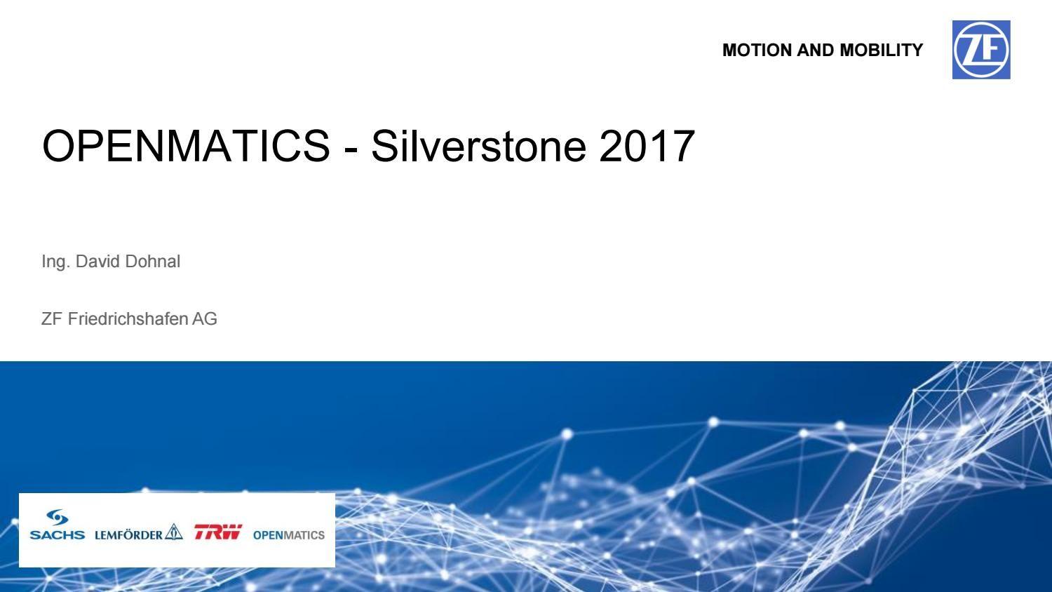 ZF Openmatics Logo - Openmatics silverstone 2017 v1 by Kelly Johnston - issuu