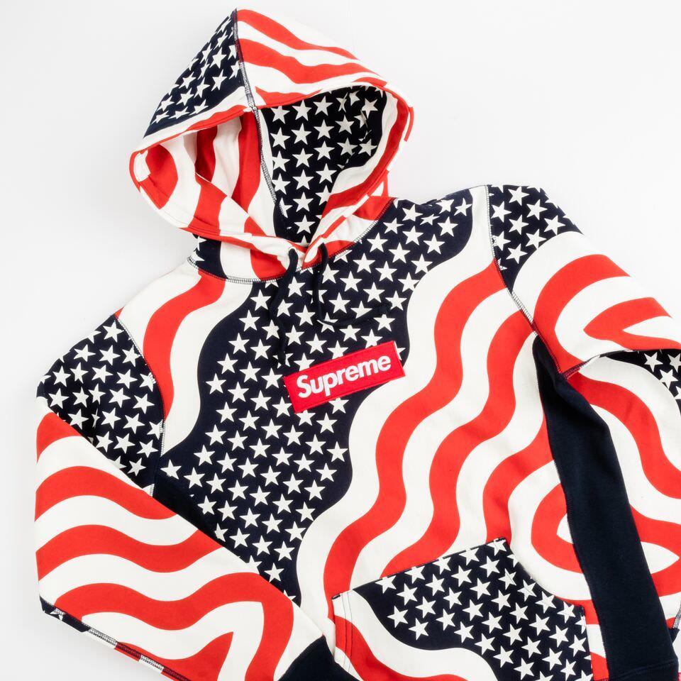 American Flag Supreme Box Logo - WTB] Supreme American Flag Box Logo Hoodie Size Medium : supremeclothing