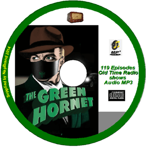 Green Hornet Radio Logo - Green Hornet OTR - 119 Old Time Radio Detective Shows - Audio MP3 CD ...