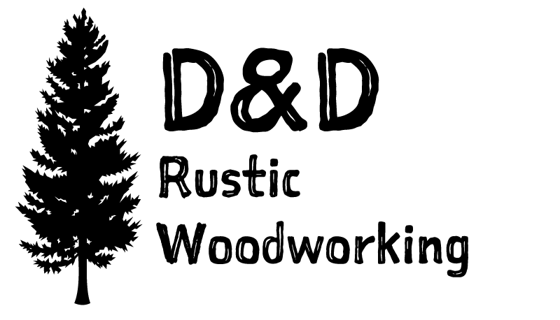 Rustic Woodworking Logo - Custom Furniture and Decor. D&D Rustic Woodworking