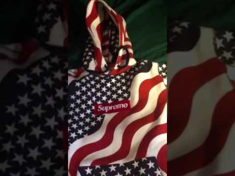 American Flag Supreme Box Logo - Copy of UNHS Replica Supreme Box Logo USA flag - YouTube
