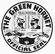 Green Hornet Radio Logo - Green Hornet Official Seal, the logo for the 1948 radio serial