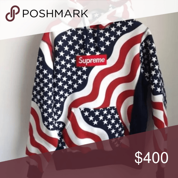 American Flag Supreme Box Logo - 