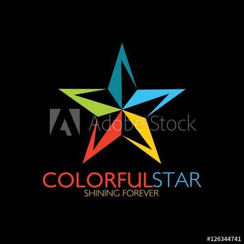 Modern Star Logo - Star logo design template. Star vector logo design branding