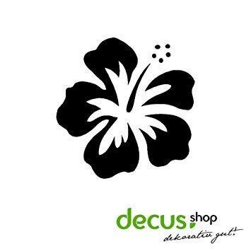 Hawaiian Flower Black Flower Logo - Hawaiian Flower Hawaiian Hibiscus Flower Stickers/dub OEM JDM Style ...