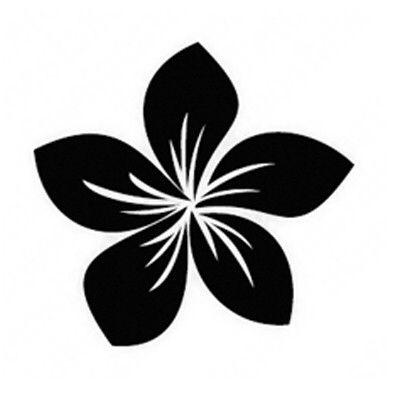 Hawaiian Flower Black Flower Logo - Frangipani. Tattoos, Hawaiian tattoo