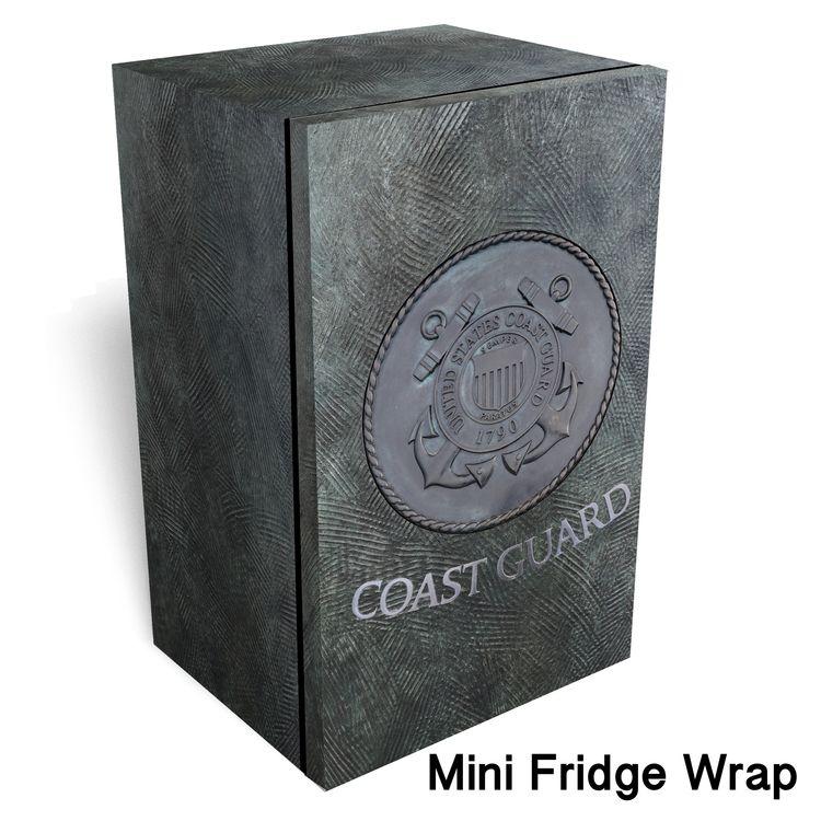 Fridge Logo - Coast Guard logo Metal Mini Fridge wrap