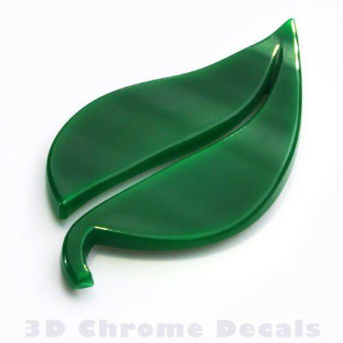 Hyrbid Leaf Logo - Amazon.com: Car Chrome Decals Green Leaf Eco Hybrid Car Decal Label ...