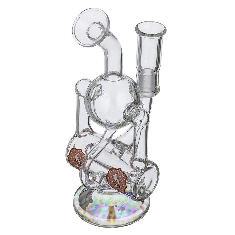 Red White Flame Logo - Hitman – Fresh Tech Orbital Recycler with Hammerhead Perc & Red ...