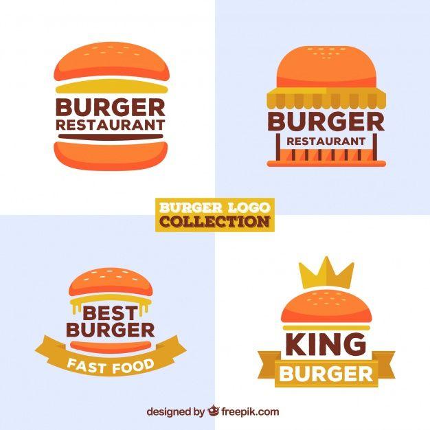 Burger Restaurant Logo - Burger restaurant logo collection Vector | Free Download