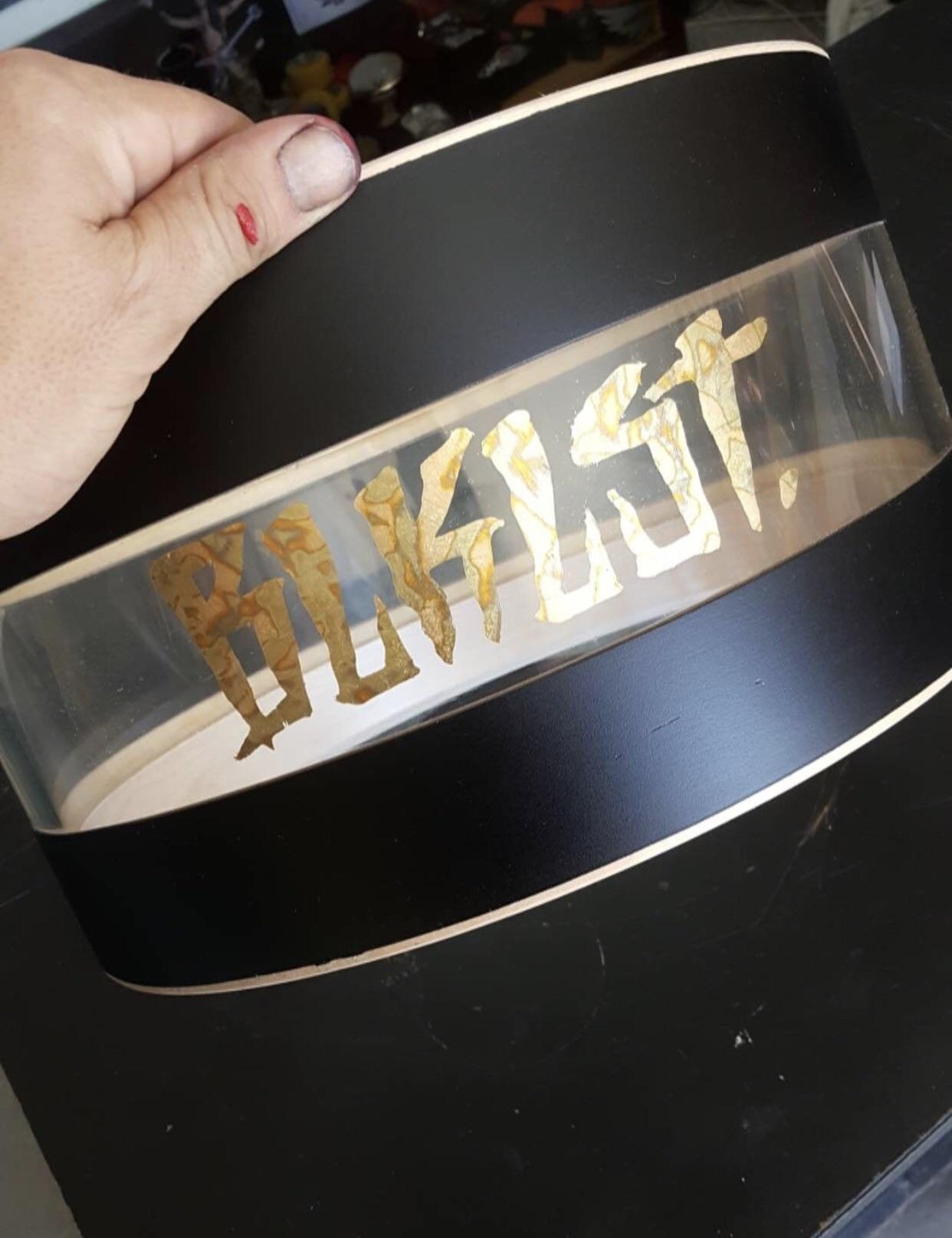 Hyrbid Leaf Logo - Up coming build - Satin black hybrid build with gold leaf BLKLST ...