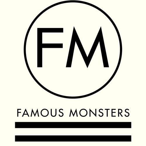 Famous Modern Logo - Famous Monsters Modern Logo Designer Tee