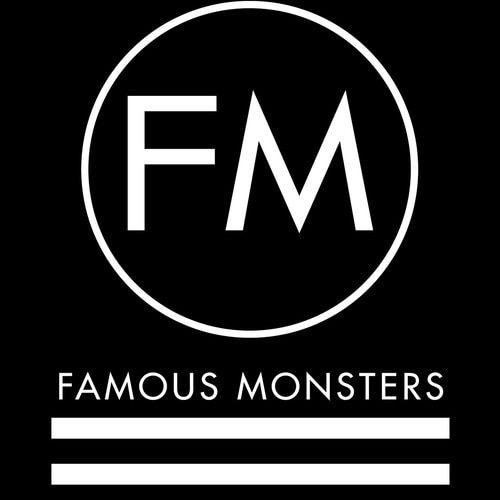 Famous Modern Logo - Famous Monsters Modern Logo Cropped Hoodie