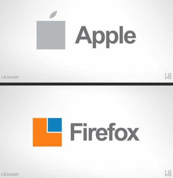 Famous Modern Logo - Famous brand logos in new Microsoft Modern UI design philosophy ...
